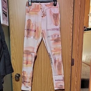 Made In Italy Jogger Abstract Print Jogger Pants